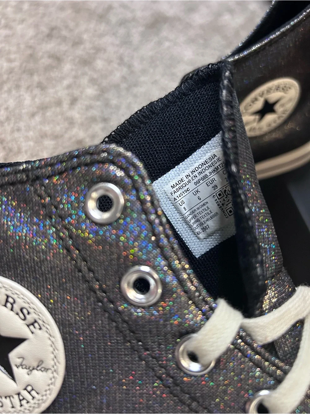 NIB Converse Chuck Taylor All Star Lift Platform Sparkle Size 8